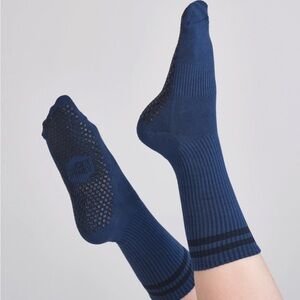 Lucky honey Tall Tube Grip Sock midnight blue